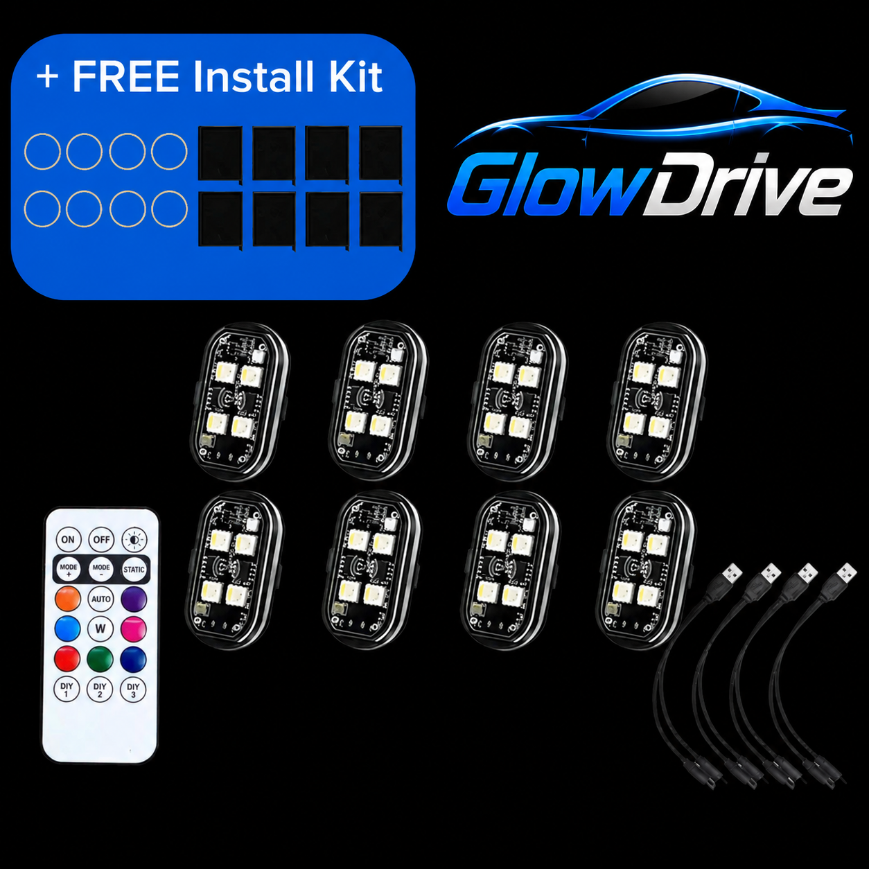 Mini Footwell LED (Charges with USB-C)